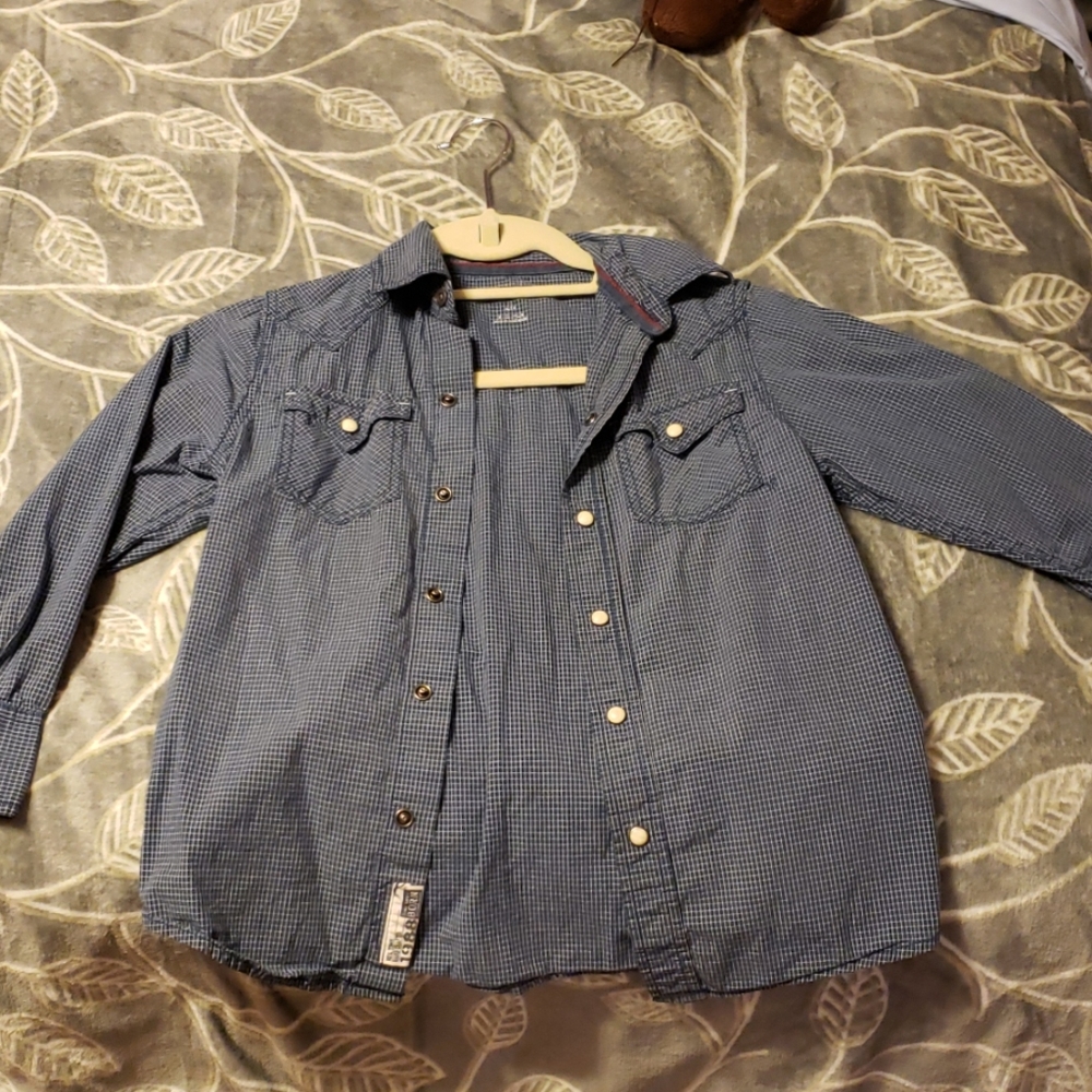 Plaid button down